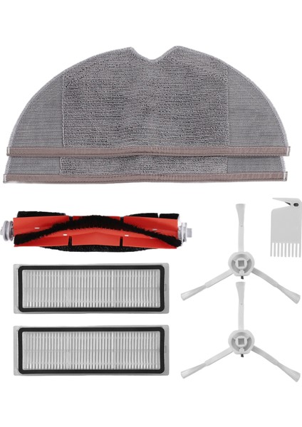 1c Süpürme Mop Robot Süpürge Yedek Parçaları Ana Fırçalar Filtreler Yan Fırça (Yurt Dışından)