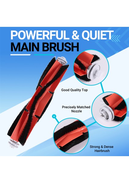 1c Süpürme Mop Robot Süpürge Yedek Parçaları Ana Fırçalar Filtreler Yan Fırça (Yurt Dışından) fırsatları