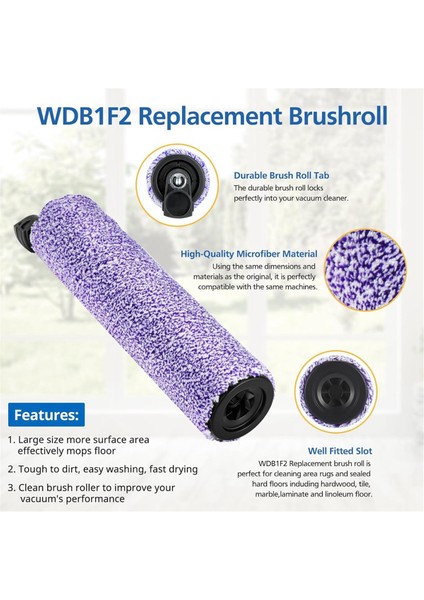 Hydrovac WD101 WD201 WD100 WD200 AW201 Elektrikli Süpürge Parçaları Için WDB1F2 Yedek Fırça Rulosu ve Filtre Paketi (Yurt Dışından) indirimleri