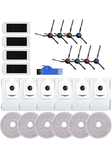 T30 / Max Pro Aksesuarları Fırça Paspas Bez Filtre Toz Torbası Yedek Yedek Parçalar (Yurt Dışından)