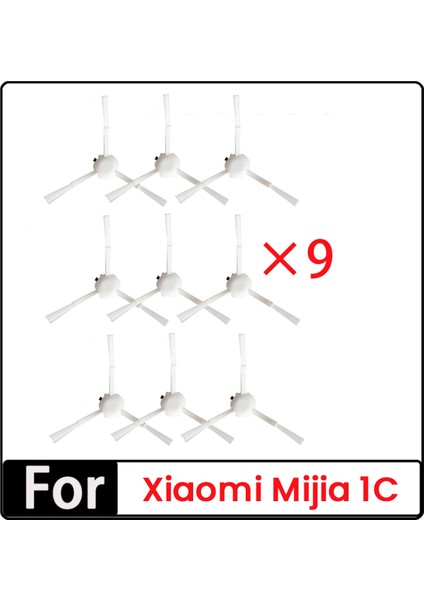 1c Elektrikli Süpürge Parçaları Robotik Yedek Parçası Için 9 Adet Yan Fırça (Yurt Dışından)