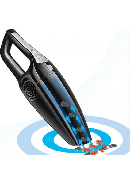 Mini 120W Araba Elektrikli Süpürgesi 3600MBAR Emiş Islak ve Kuru Kullanım Gücü Elde Taşınabilir Siyah&turuncu (Yurt Dışından) indirimleri