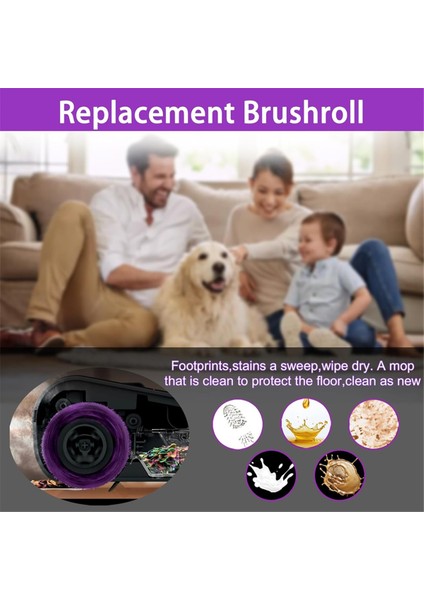 Buharlı Pikap Paspası Için Fırça Rulosu Takımı (Model SD200/SD201/SD201C/SD201Q/SD205 - Fırça Rulosu Yedek Parçaları (Yurt Dışından)