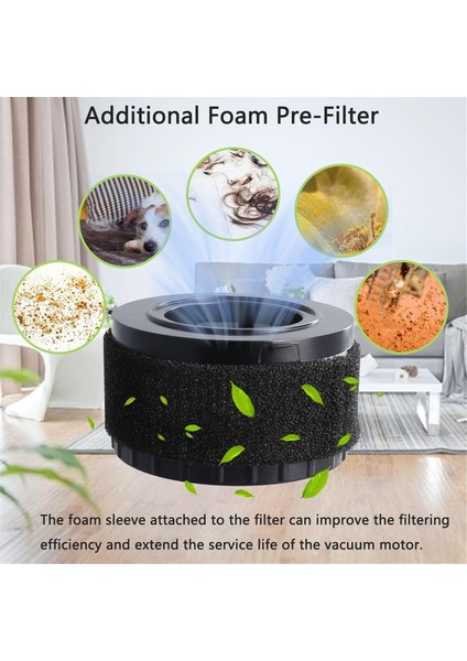 DC5151H Filtre DC515 DCV517 DCV517B Islak Kuru Vakum Için Uyumlu, Köpük Kılıflı (Yurt Dışından)