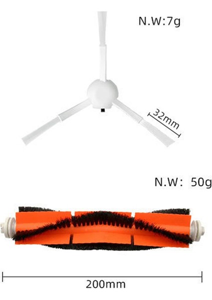 Robot Vakum 1c 2c 1t F9 Yedek Parça Ana Fırça Tarafı (Yurt Dışından)