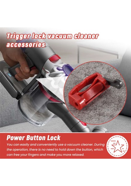 V6 V7 V8 V11 V10 Elektrikli Süpürge Ev Aletleri Yedek Parçası Için Tetik Kilidi Güç Düğmesi Aksesuarları-Rastgele Renk (Yurt Dışından) fırsatları