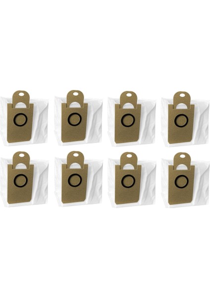 T10 M8PRO Robot Süpürge Için 8 Adet Yeniden Kullanılabilir Toz Torbası (Yurt Dışından)