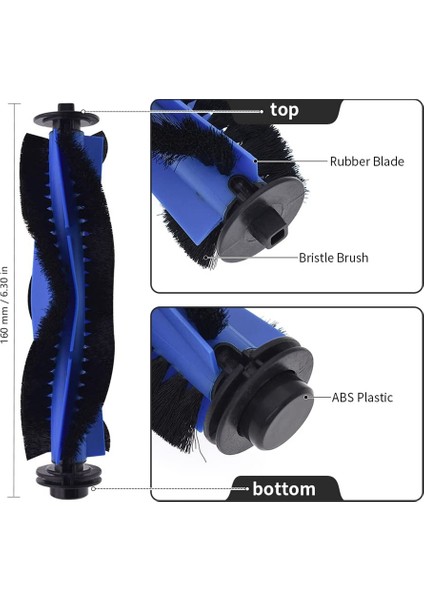 Robovac 11S Max 15C Robot Süpürge Aksesuarları Için Yedek Parçalar Ana Fırça Yan Hepa Filtresi (Yurt Dışından) fırsatları