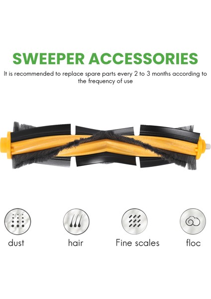 Ozmo 900 DN5G Elektrikli Süpürge Için Yedek Parça Ana Fırça Kapağı Takımı Değiştirin (Yurt Dışından) fırsatları