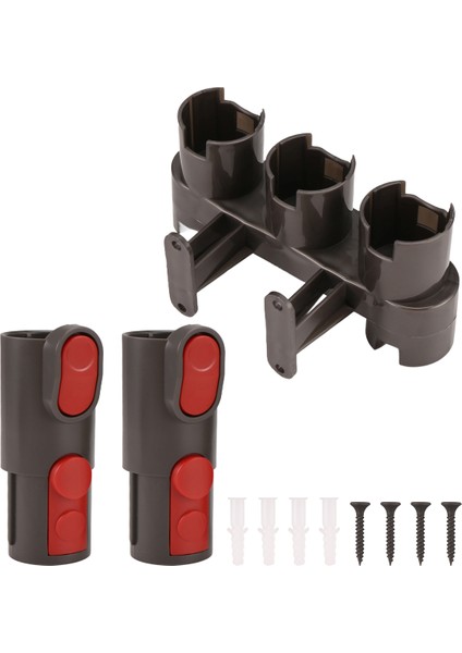 V6 V7 V8 V10 V11 Elektrikli Süpürge Bağlantı Istasyonu Için 2 Adet/set Adaptörlü Aksesuar Tutucu (Yurt Dışından)