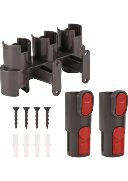 V6 V7 V8 V10 V11 Elektrikli Süpürge Bağlantı Istasyonu Için 2 Adet/set Adaptörlü Aksesuar Tutucu (Yurt Dışından)