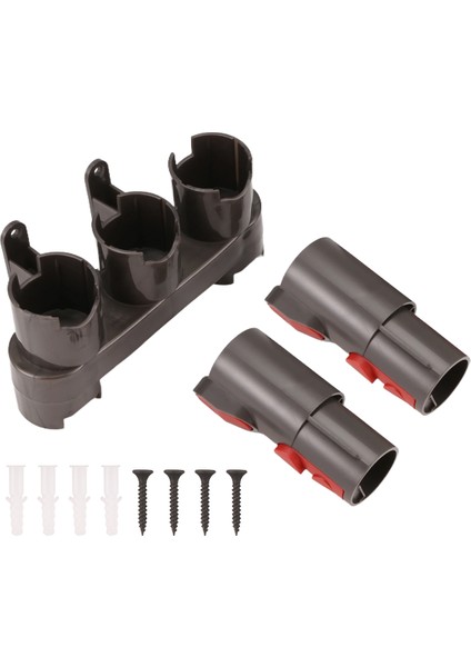 V6 V7 V8 V10 V11 Elektrikli Süpürge Bağlantı Istasyonu Için 2 Adet/set Adaptörlü Aksesuar Tutucu (Yurt Dışından)