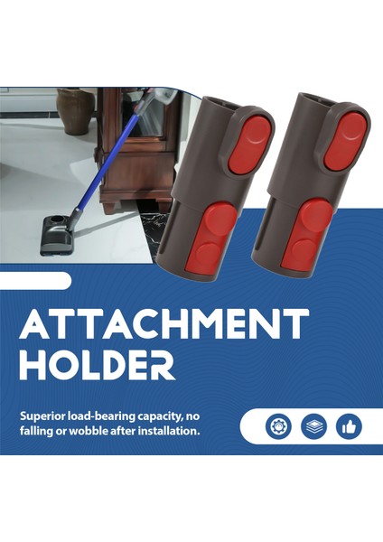 V6 V7 V8 V10 V11 Elektrikli Süpürge Bağlantı Istasyonu Için 2 Adet/set Adaptörlü Aksesuar Tutucu (Yurt Dışından)