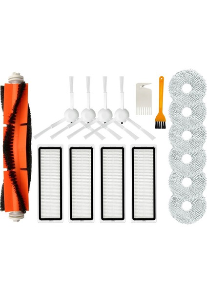 Robot Süpürge S10+ / S10 Plus Aksesuarları Ana Yan Fırça Filtre Paspas Bezi Bez Yedek Parça (Yurt Dışından)