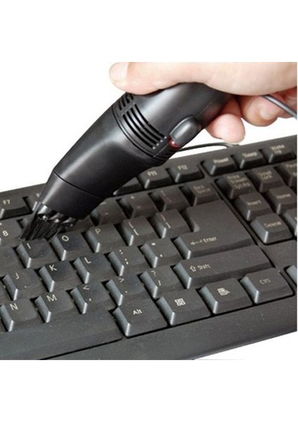 Mini USB Vakum Klavye Toz Temizleyici Dizüstü Bilgisayar Pc Bilgisayar Için - Aile Ofisi Klavye Aracı-Siyah (Yurt Dışından)