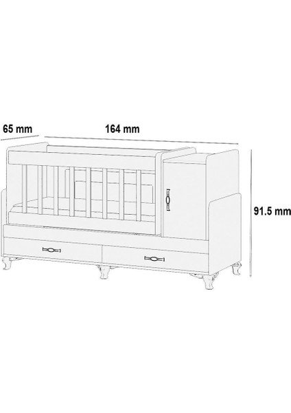 Genişleyen Karyola Olabile Sallanır Bebek Beşik Takımı Yataklı Mavi Uyku Setli Kapaklı ve Çekmeceli indirimleri