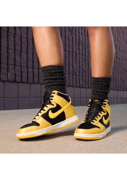Dunk High Kadın Sarı Sneaker Ayakkabı