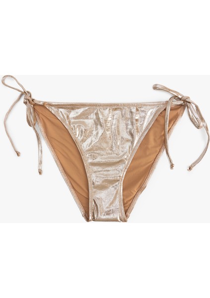 Astarlı Parlak Bağlamalı Ipli Bikini Altı