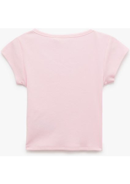Pamuklu Slim Fit Kısa Kollu Bisiklet Yaka Tişört