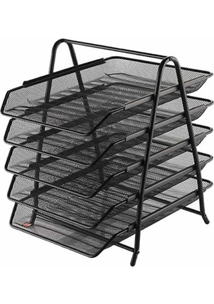 Rubenis 9185 5 Li Siyah Metal Evrak Rafı