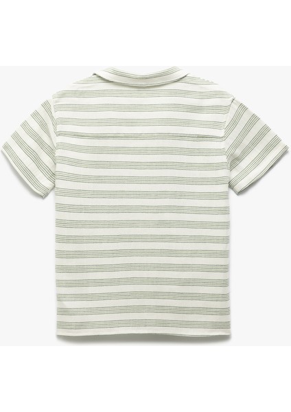 Cep Detaylı Pamuk Karışımlı Düğmeli Kısa Kollu Gömlek fiyatları