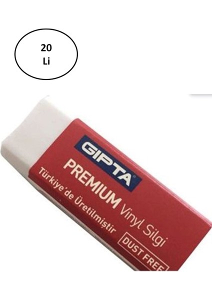 Gıpta Silgi - 20 Li Vınyl Dust Free Beyaz
