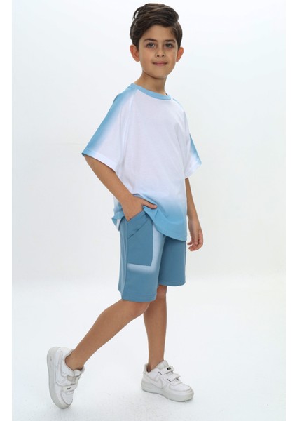 Erkek Çocuk Garni Detaylı Şortlu Takım fiyatları