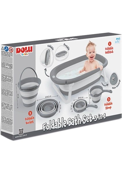7368 Katlanabilir 3ü 1 Araba Banyo Seti -