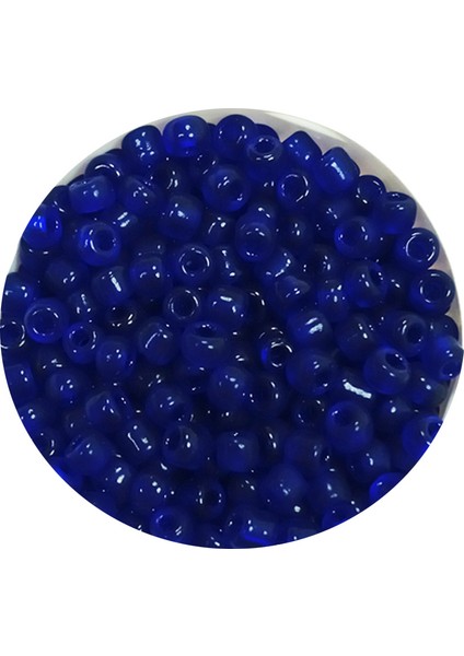 Dökme Cam Kum Boncuk (11/0) 2 mm - 20 Gram - Kral Mavi - BNC001