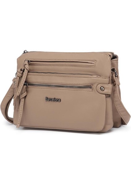 Yıkama Deri Askılı Kadın Postacı Çantası 21K Barcelona 1920 fırsatları