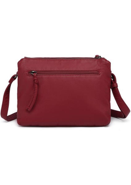 Yıkama Deri Askılı Kadın Postacı Çantası 21K Barcelona 1920 modelleri