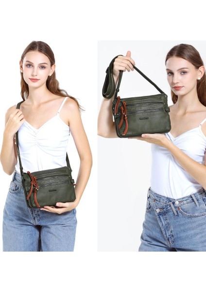 Yıkama Deri Askılı Kadın Postacı Çantası 21K Barcelona 1920 modelleri
