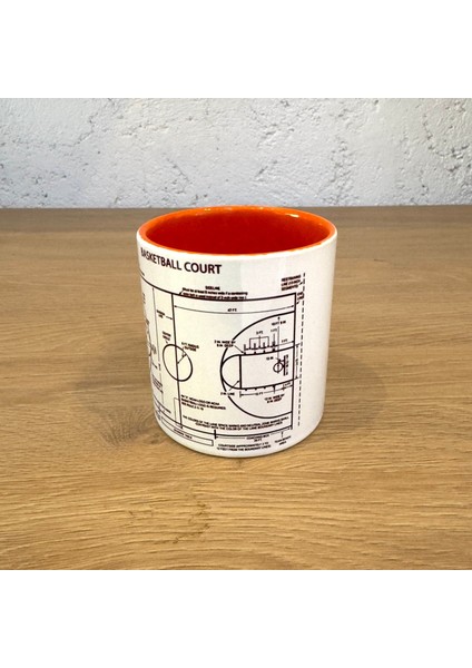 Basketball Court - Basketbol Sahası Turuncu Kulplu Bardak modelleri