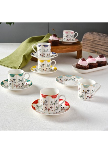 Atlı Karınca 6 Kişilik Kahve Fincanı 80 ml