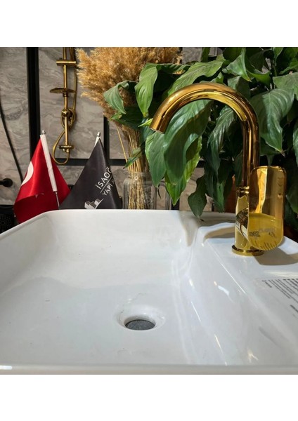 Gold Lavabo Bataryası Gold Lavabo Armatür Prinç