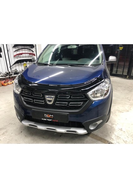 Dacia Dokker Kaput Rüzgarlığı 2012+ Parlak Siyah