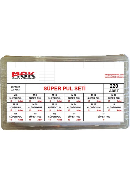 Mgk Süper Pul Seti (220 Adet)