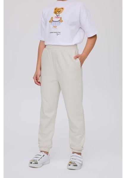 Bg Store Kız Çocuk Bej Eşofman Altı