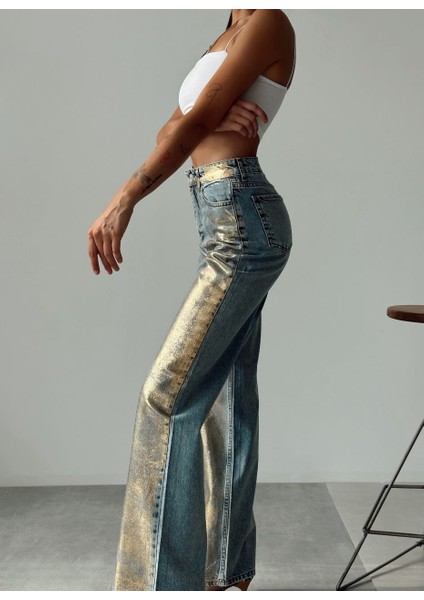 Varaklı Palazzo Kot Pantolon Jeans fiyatları