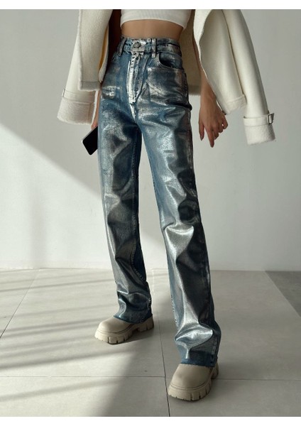 Varaklı Palazzo Kot Pantolon Jeans modelleri