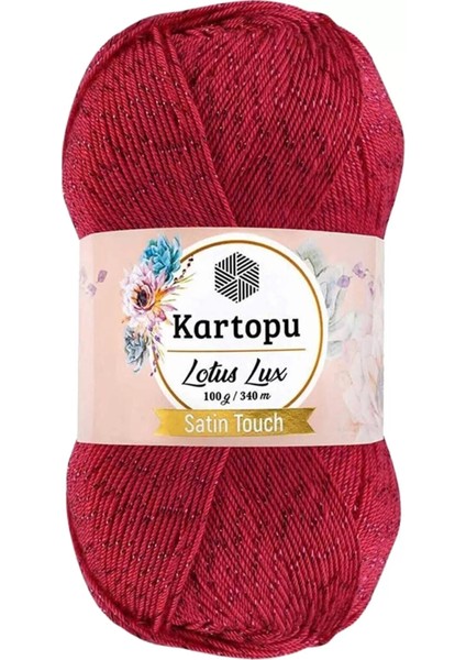 1 Adet Lotus Lux Bikini Büstiyer Bluz Simli Örgü Ipi K141 Fuşya