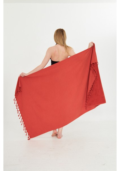 Saade 95 x 180 cm Peştamal Havlu %100 Pamuklu