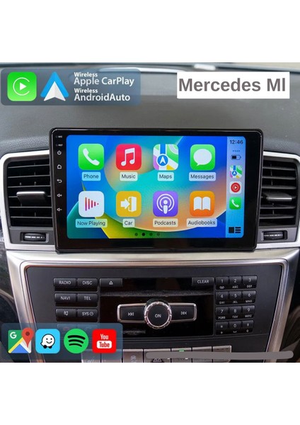 Mercedes Benz ml - Araç Multimedya Ekran - 2gb 32GB - S - Black/silver - 2012 - 2015 - 9 Inch - Hıgh Sound - Vsr