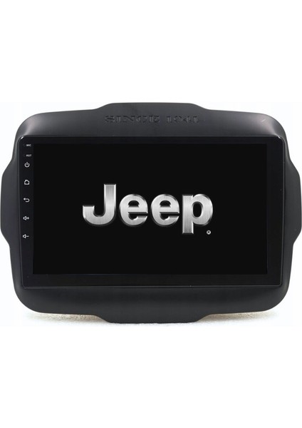 Jeep Renegade - Araç Multimedya Ekran - 2gb 32GB - S - Black - 2014 - 2019 - 9 Inch - Hıgh Sound - Vsr