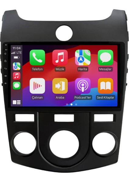 Kia Cerato - Araç Multimedya Ekran - 2gb 32GB - Analog - Black - 2008 - 2013 - 9 Inch - Hıgh Sound - Vsr