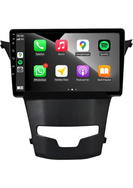 Ssangyong Korando - Araç Multimedya Ekran - 2gb 32GB - S - Black - 2013 - 2015 - 9 Inch - Hıgh Sound - Vsr