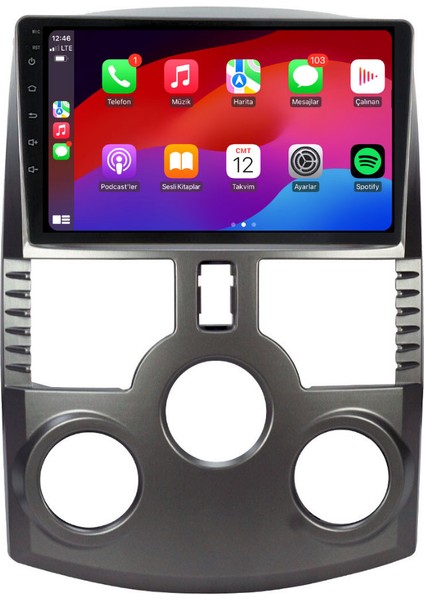 Daihatsu Terios - Araç Multimedya Ekran - 2gb 32GB - S - Gri - 2007 - 2011 - 9 Inch - Hıgh Sound - Vsr