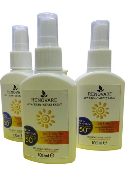 Güneş Koruyucu Sprey 100 ml 50SPF 3 Adet fiyatları