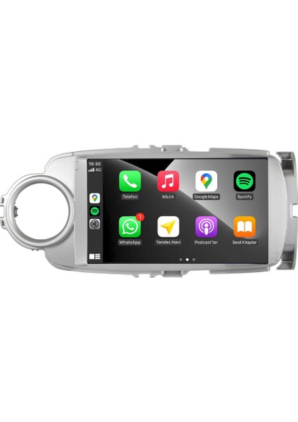 Toyota Yaris - Araç Multimedya Ekran - 2gb 32GB - S - Silver - 2012 - 2020 - 9 Inch - Hıgh Sound - Vsr