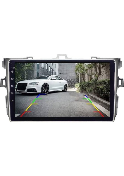 Toyota Corolla - Araç Multimedya Ekran - 2gb 32GB - Küçük - Gri - 2007 - 2013 - 9 Inch - Hıgh Sound - Vsr